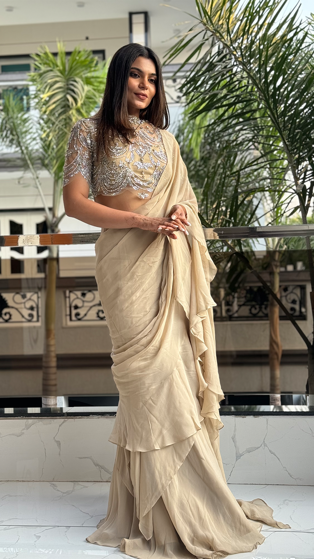 STARDUST SAREE AND LEHENGA SET